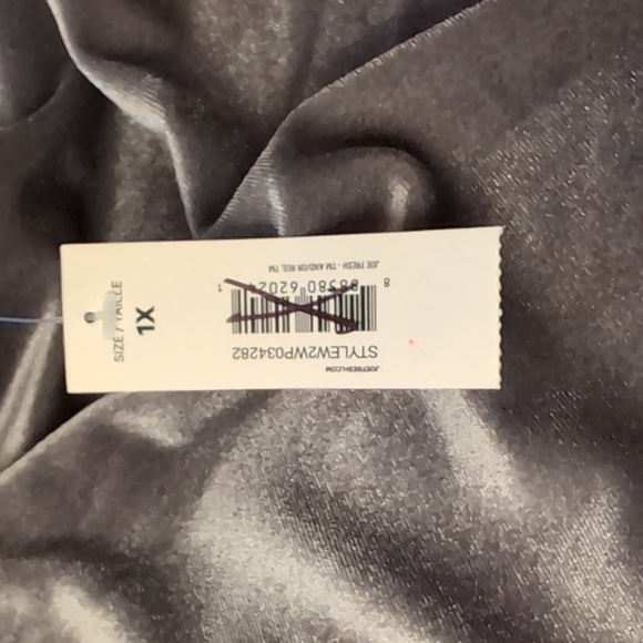 Joe Fresh| NWT Silver Velour Bikini Strap Tank Top Polyester Blend - Picture 10 of 13